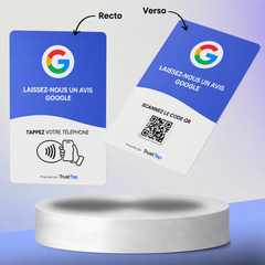 Badge NFC Avis Google avec cordon — TrustTap