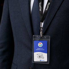 Badge NFC Avis Google avec cordon — TrustTap
