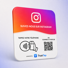 Plaque NFC Instagram — TrustTap